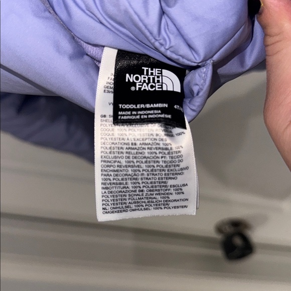 The North Face Girls Toddler Reversible Winter Coat Jacket 4T Purple - Picture 3 of 3